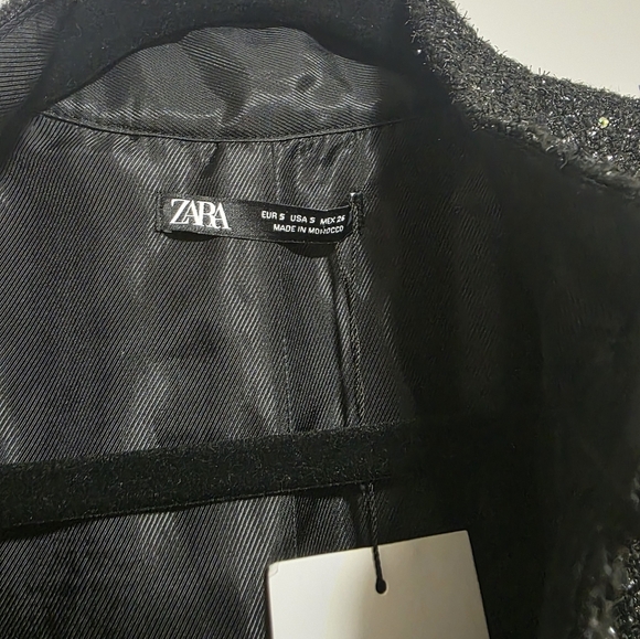 Zara Sequined Textured Mini Dress - Picture 9 of 16